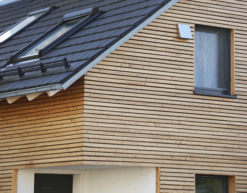 Wohnhaus Mit Holzfassade