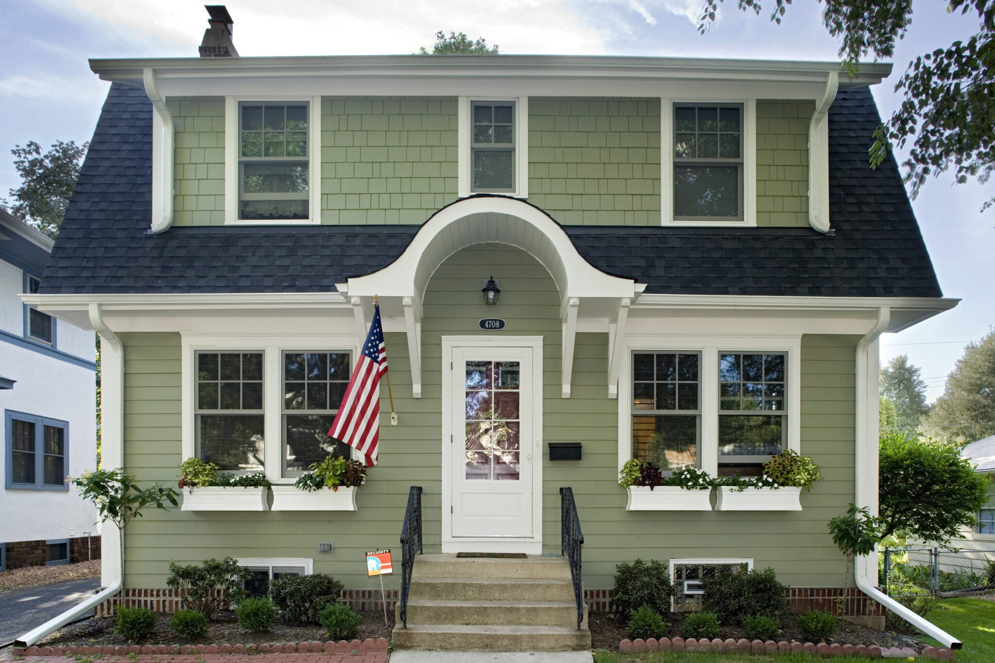 green house with fiber cement siding