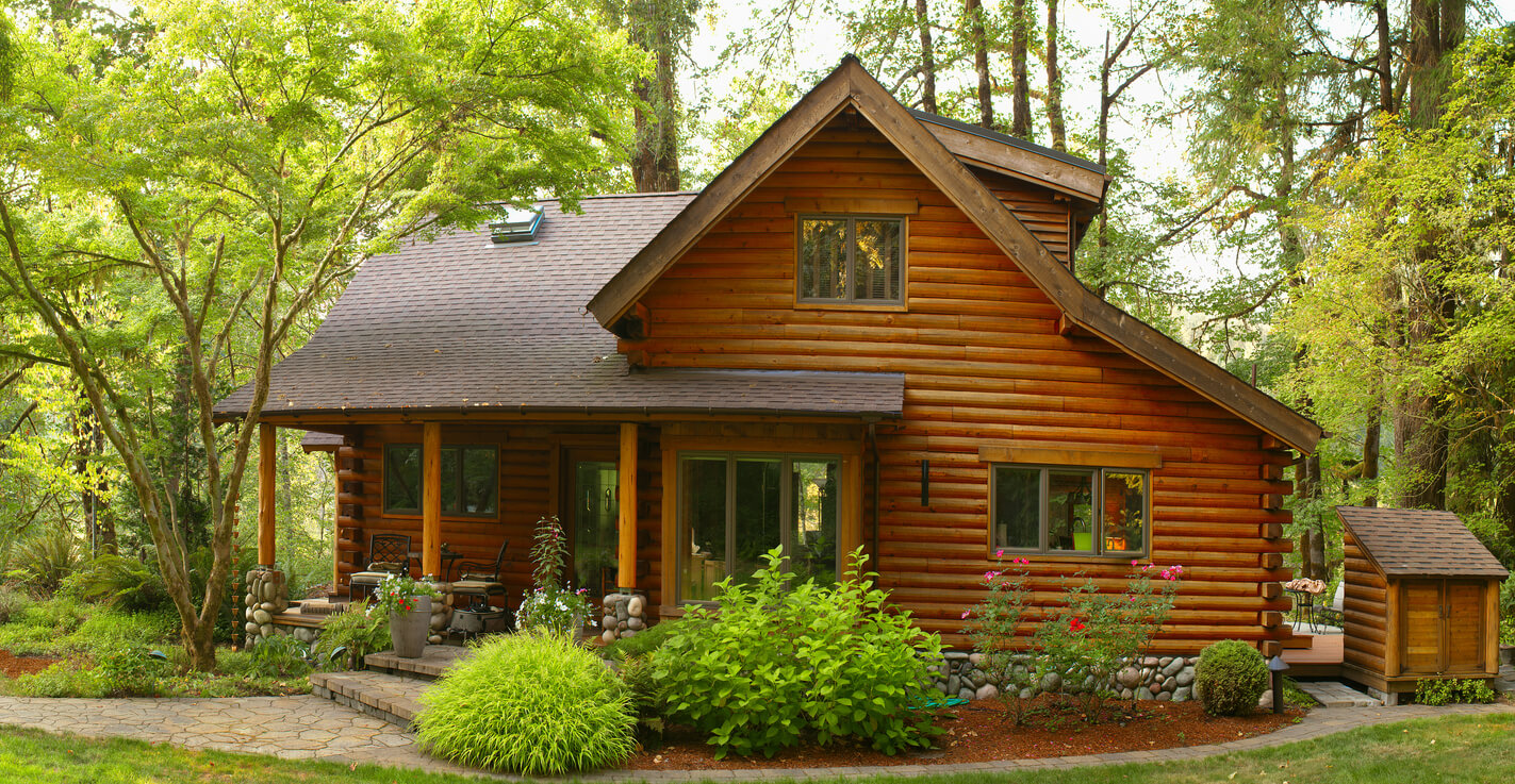 wood siding cabin