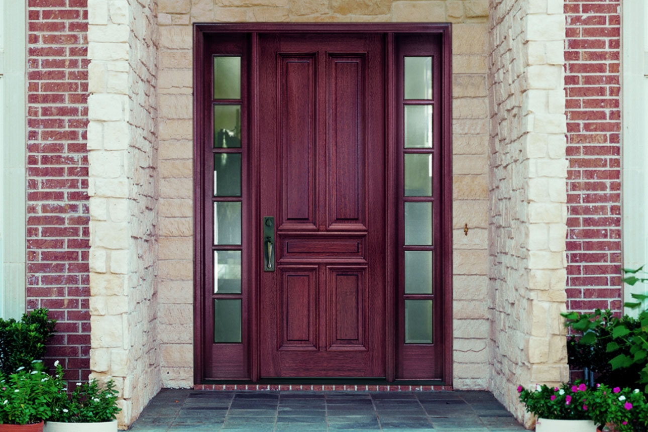 Wood Entry Door Material Solid Wood